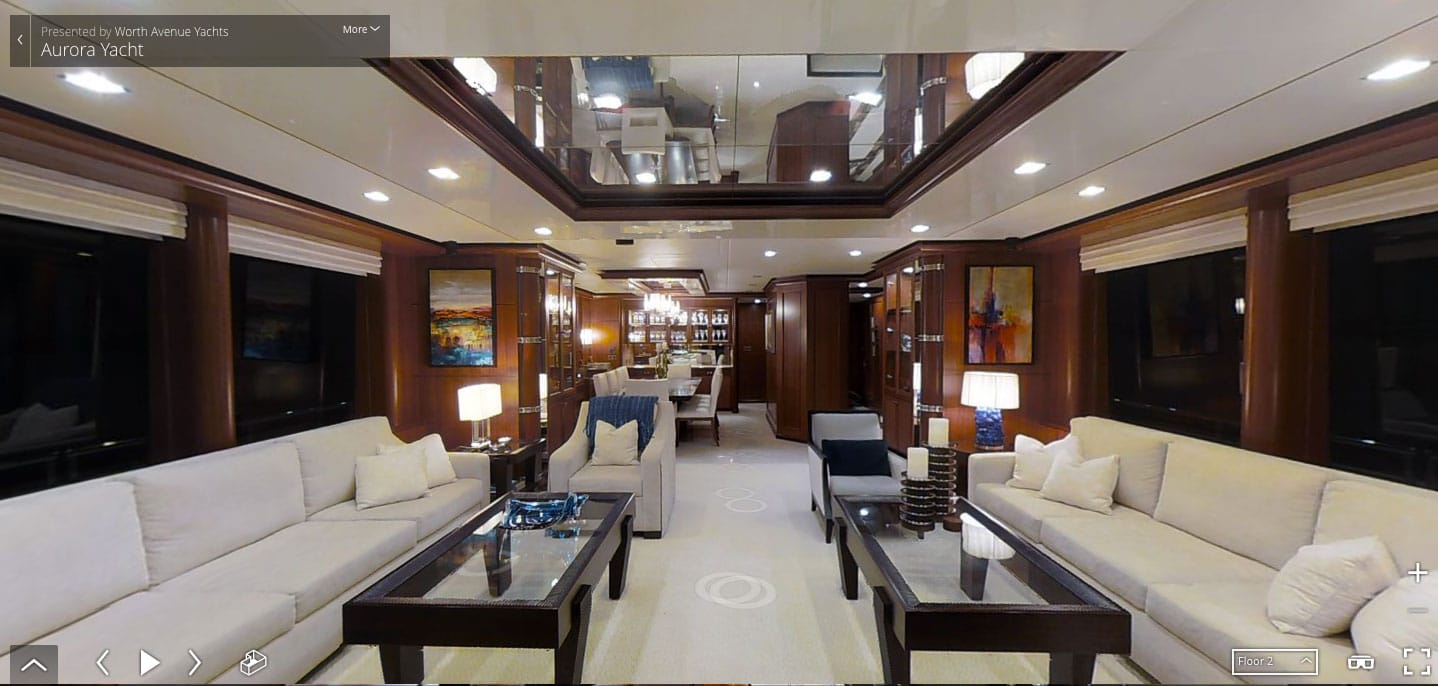 luxury yacht 3d tour